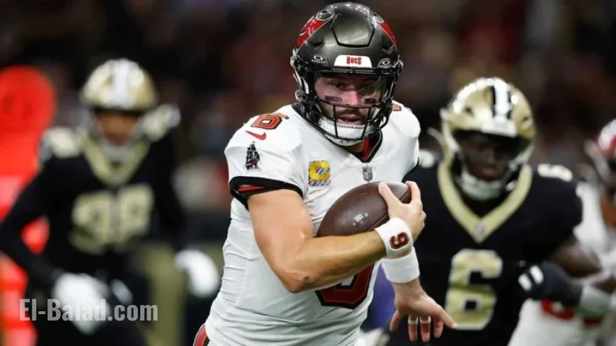 Buccaneers’ Baker Mayfield Anticipates Tough Play Against Rival Saints