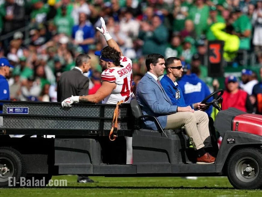 Giants Rookie Skattebo Endures Gruesome Injury Against Eagles