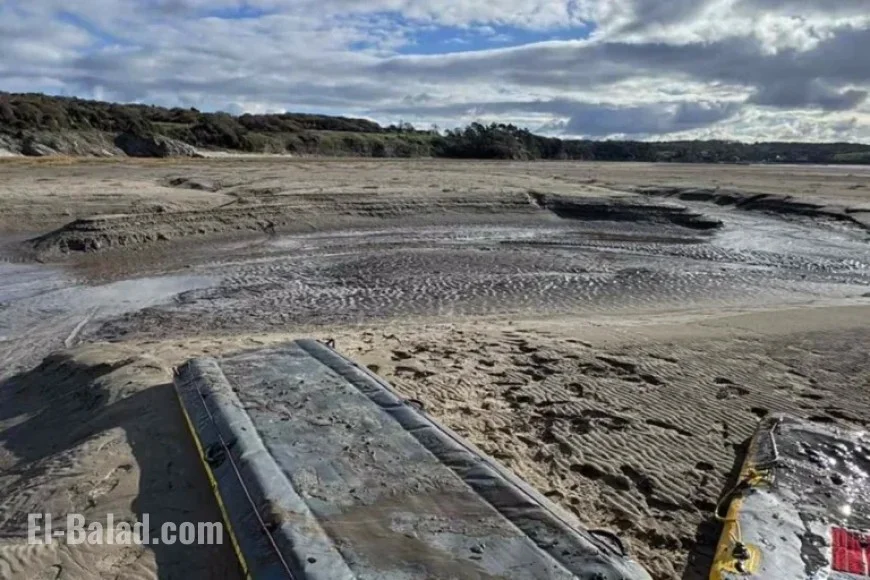 Emergency Crews Rescue Man Trapped in Quicksand with Only Head and Arm Visible