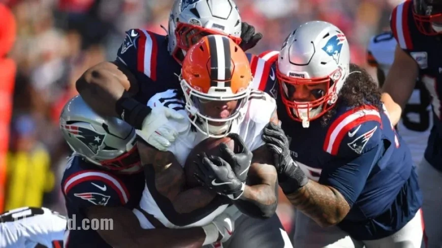 Browns’ Judkins Contained, Leaves Game Injured