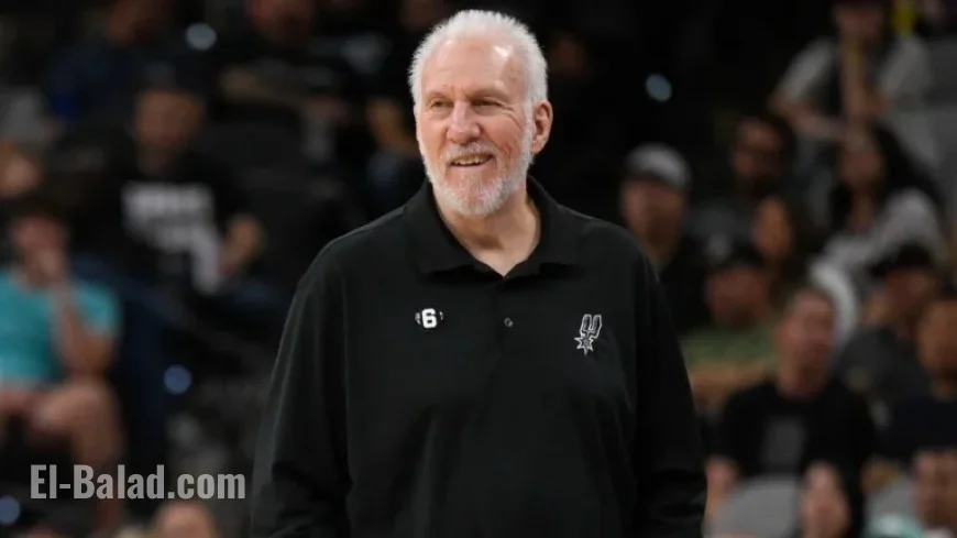 Spurs Honor Popovich with Banner for 1,390 Wins, 5 NBA Titles