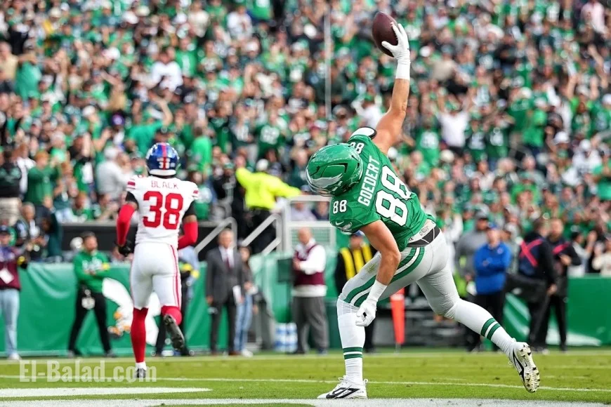 Is Dallas Goedert playing today? Yes — and he scored twice on National Tight Ends Day