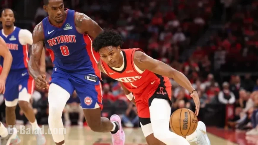 Jalen Duren Ejected in Second Quarter of Pistons vs. Rockets Game