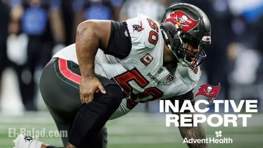Vita Vea Ready to Play as Bucs Face Saints in Superdome