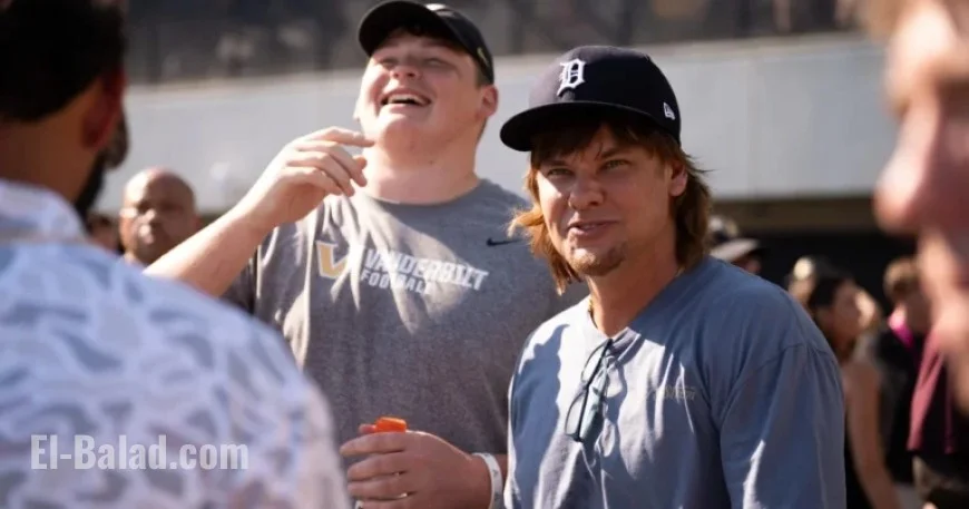 Theo Von Interrupts Diego Pavia Interview, Shares Vanderbilt Sideline Stories