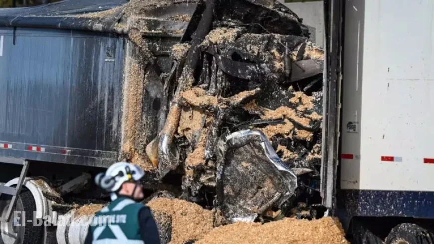 Tragic A-25 Truck Crash Shocks Employer After Trucker’s Death