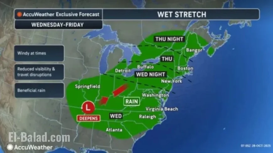 N.J. Storm Forecast: Up to 3 Inches of Rain, 40 mph Winds Expected