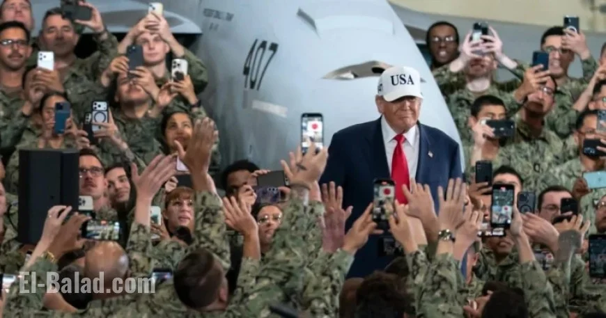 Trump Links Trade Agenda to Military Goals at Aircraft Carrier Rally