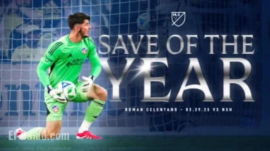 Roman Celentano Clinches 2025 MLS Save of the Year Award