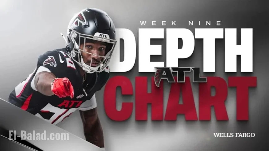 Falcons Reveal Week 9 Depth Chart Against New England Patriots