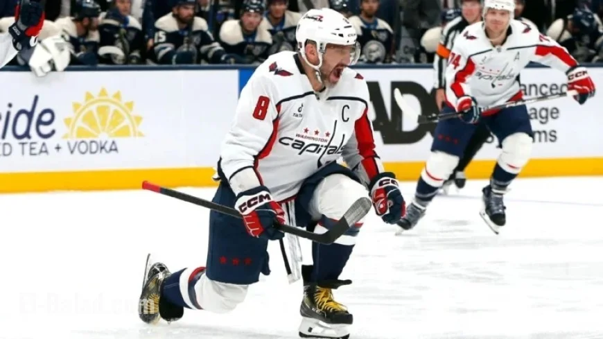 Ovechkin’s 899th Goal Lifts Capitals Over Columbus