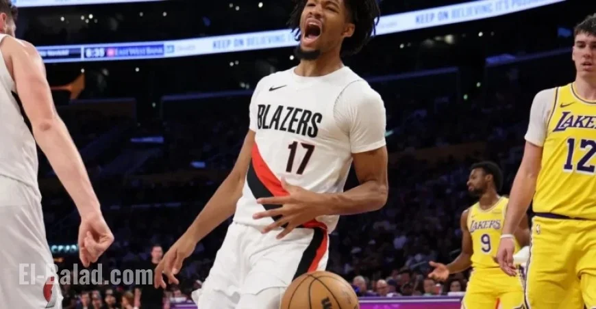 Shaedon Sharpe Sets Blazers Record in Win Over Lakers
