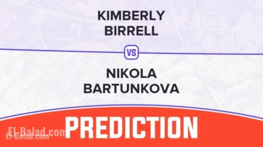 Kimberly Birrell Faces Nikola Bartunkova in 2025 WTA Chennai Showdown