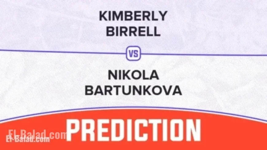 Kimberly Birrell Takes on Nikola Bartunkova in 2025 WTA Chennai Duel