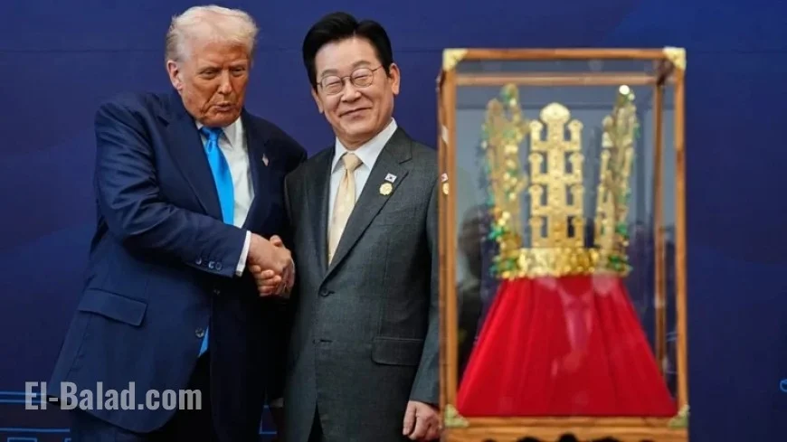 Trump Receives Golden Crown in South Korea; Trade Deal Nearly Finalized