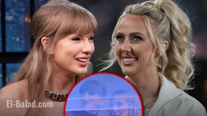 Taylor Swift and Brittany Mahomes Twin in Red at Chiefs-Commanders Game