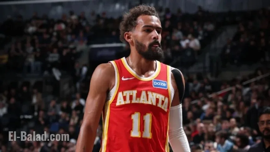 Hawks’ Young Leaves Game Due to Knee Sprain