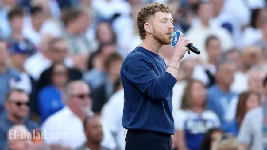 JP Saxe’s O Canada Performance at World Series Disappoints Baseball Fans