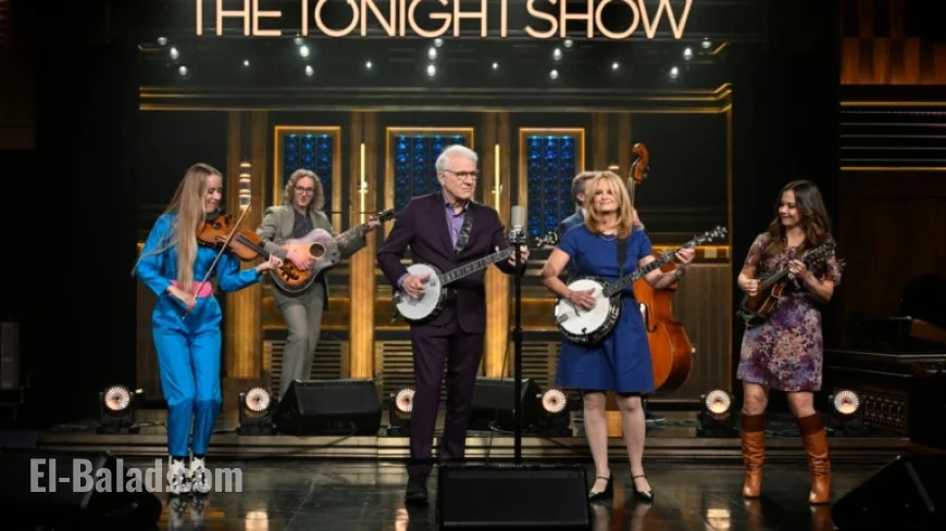Steve Martin, Alison Brown Perform ‘Let’s Get Out of Here’ on Fallon