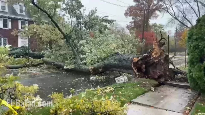 NYC Storms: Heavy Rain and Winds Disrupt Transit, Cause Damage in NJ