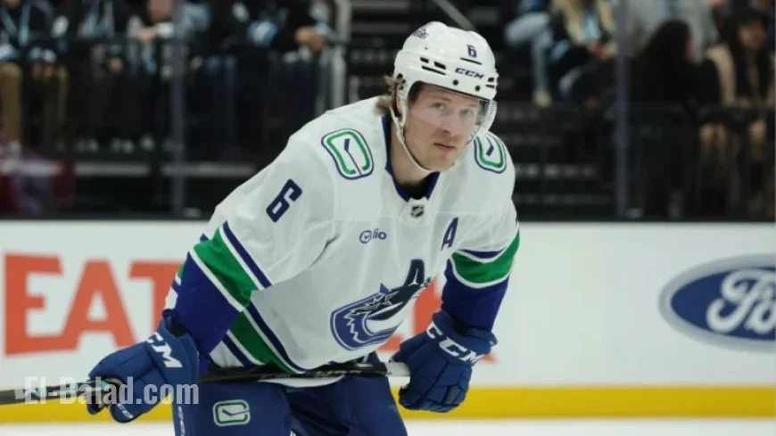 Brock Boeser Injured by Puck in Canucks vs. Blues Game