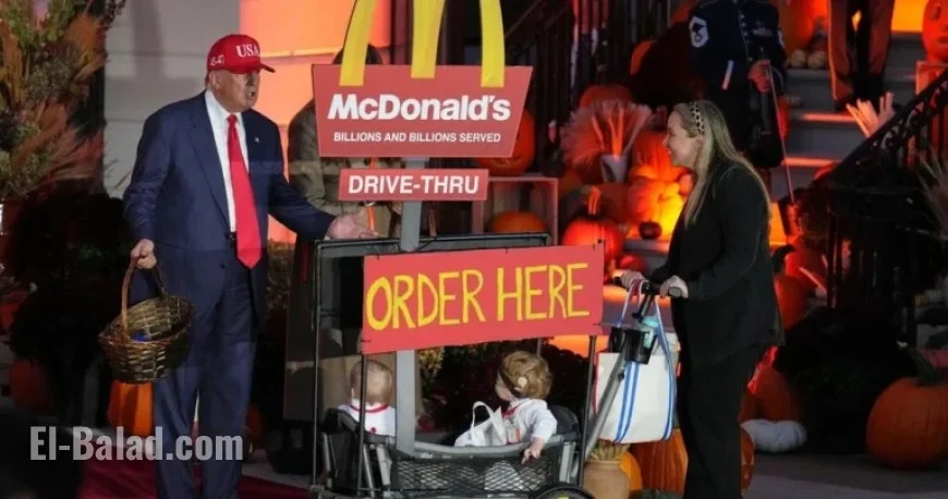 Trump Welcomes Trick-or-Treaters at White House Halloween Celebration
