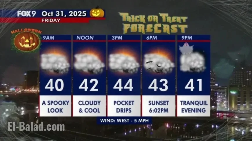 Cool and Damp Halloween Expected in Minnesota Weather Forecast