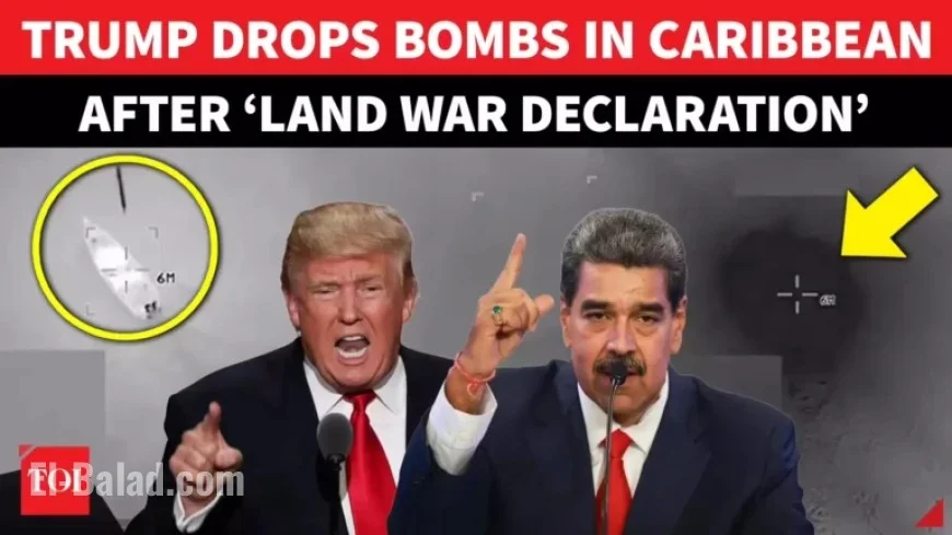 U.S. Air-drops Bombs Near Venezuela Following Trump’s War Declaration