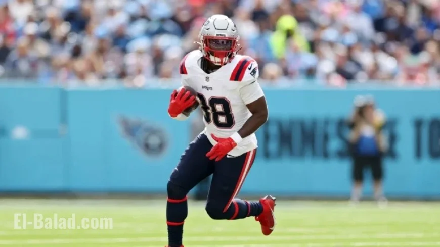 Rhamondre Stevenson Out Sunday Due to Toe Injury