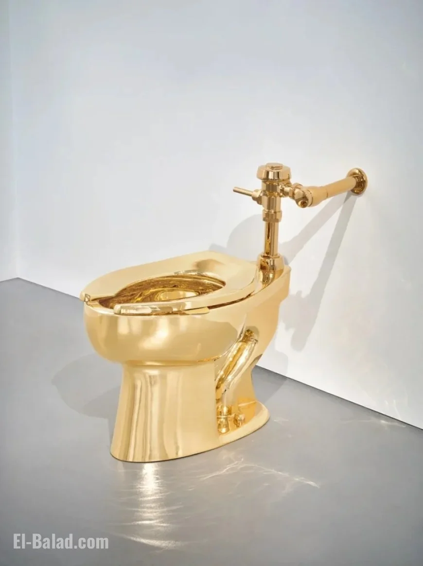 Sotheby’s Auctions Maurizio Cattelan’s Golden Toilet in New York