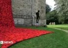 Poppy Cascade Adorns Oxfordshire Village Church