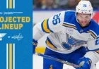 St. Louis Blues Projected Lineup for Nov. 5 Game at Washington