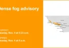 Dense Fog Advisory Limits Los Angeles Visibility to 1/4 Mile Until Tuesday