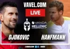 Watch Novak Djokovic vs Yannick Hanfmann Live: Stream on November 7, 2025