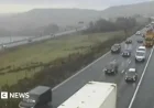 Fuel Spill from Crash Delays Traffic on M62