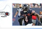 Bears’ RB D’Andre Swift Questionable for Sunday Due to Injury