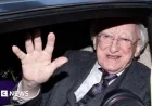 Michael D Higgins Departs Áras on Final Day as Irish President