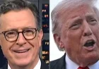Stephen Colbert Highlights Awkward Moment in Trump’s TV Appearance
