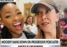 Left-Wing Podcaster Bizarrely Kisses Jasmine Crockett’s Shoes