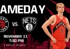 Raptors Face Nets Showdown on November 11th