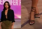 Lori Harvey Shines in Amina Muaddi Sandals on Jennifer Hudson Show