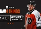 Flyers Clash with Oilers in RAV4-Powered Showdown