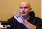 US Senator John Fetterman Jokes from Hospital Following Fall
