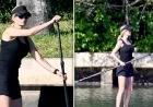 Ivanka Trump Flaunts Legs During Solo Paddleboarding Adventure