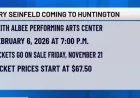 Jerry Seinfeld to Perform in Huntington in 2026