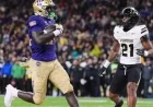 Adam Mohammed Scores 3 Touchdowns as Washington Dominates Purdue 49-13