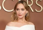 Jennifer Lawrence Stuns in Bold “Diaper” Dress at Award Show