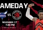 Hornets Face Raptors on November 17 Matchup