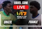 Brazil and France Draw 1-1 in U-17 World Cup Highlights