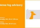 Dense Fog Advisory in Central Pa. Limits Visibility to 1/4 Mile Until Thursday